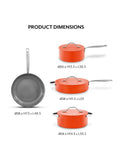Sur La Table Orange Cookware 5 Piece Set (British brand)