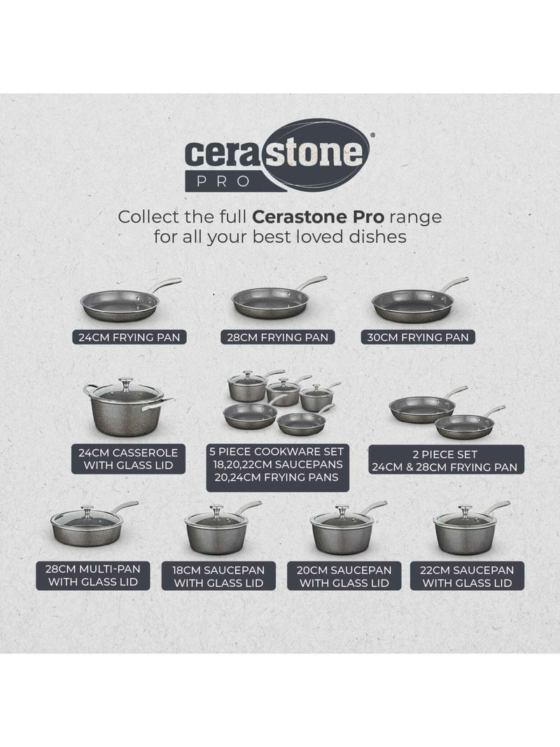 Tower Graphite Cerastone Pro 18cm saucepan (British brand)