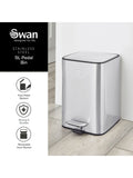 Swan stainless steel compact pedal bin 5L (British brand)