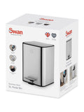Swan stainless steel compact pedal bin 5L (British brand)