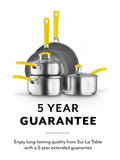 Sur La Table Yellow Colour Me Happy 5 piece cookware set (British brand)