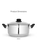 Swan Stainless Steel Casserole Dish 24cm