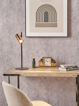Next Pacific Rose Gold Metal LED Table Lamp- Buy online at McGrocer