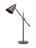 Pacific Bronze adjustable task table lamp, UK version