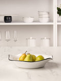 Style Sisters White Serving Bowl