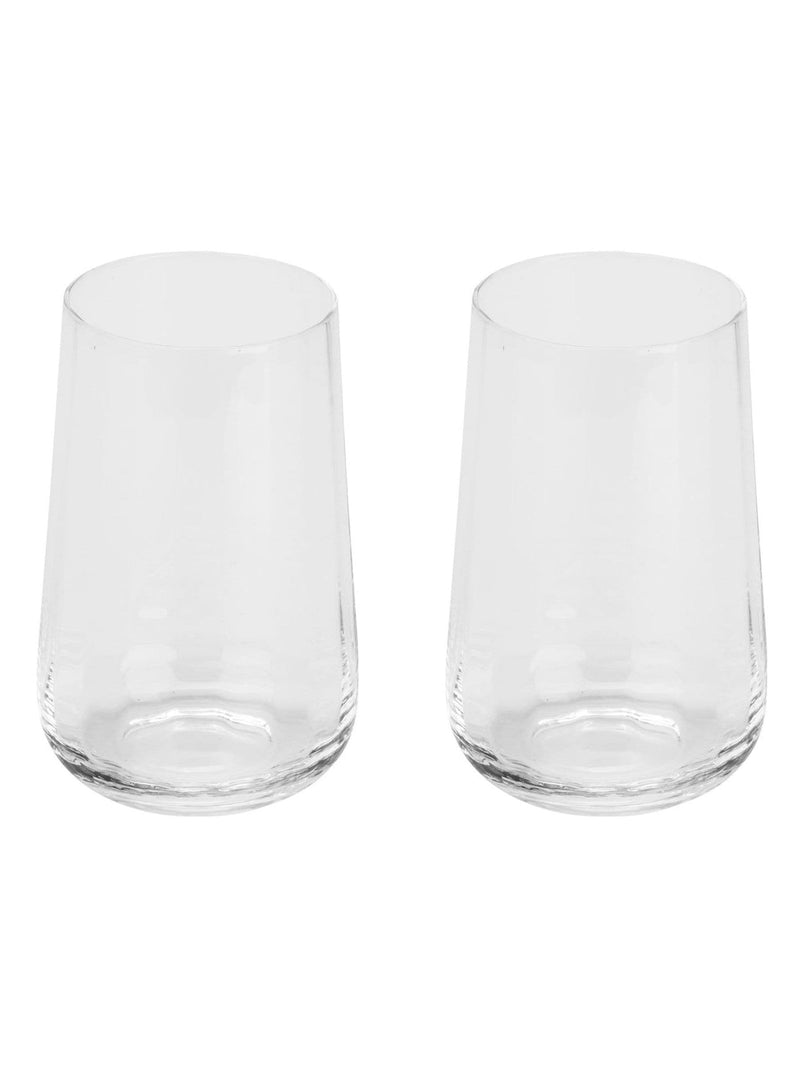 Style Sisters clear ribbed hi-ball glasses set of 4, UK version