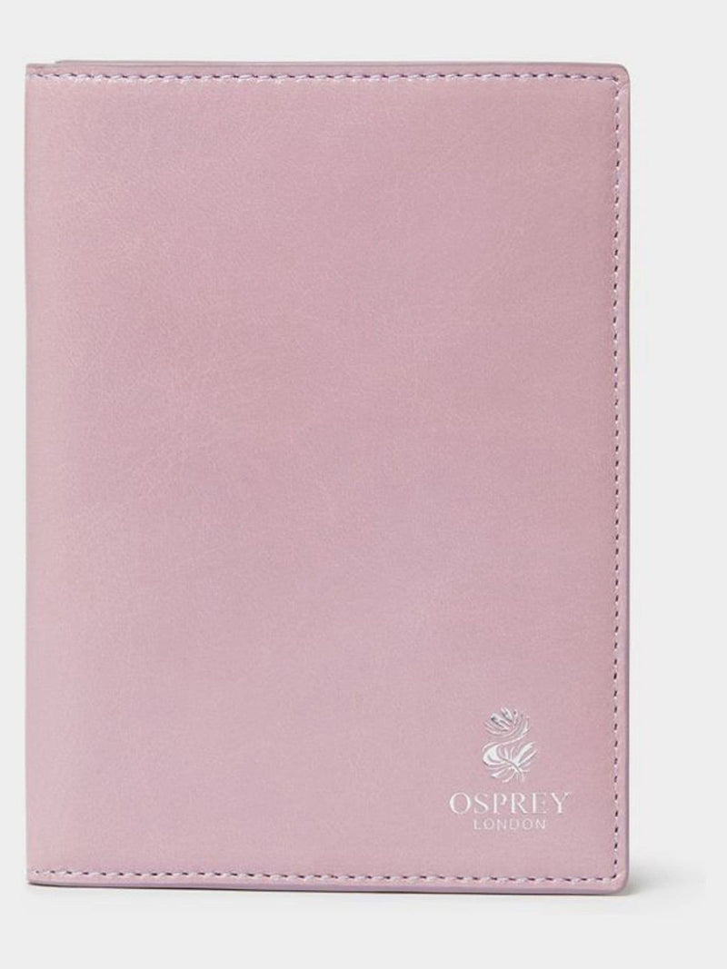 Osprey London purple leather Wentworth passport cover, imported from the UK