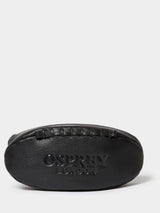 Next Osprey London The Rugger Black Leather Washbag- Buy online at McGrocer