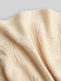 JoJo Maman Bébé cream patchwork knitted blanket 90x70cm, UK version