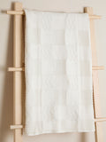 JoJo Maman Bébé cream patchwork knitted blanket 90x70cm, UK version
