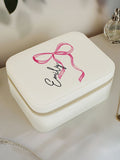 PMC personalised bow travel jewellery box 18cm - British product
