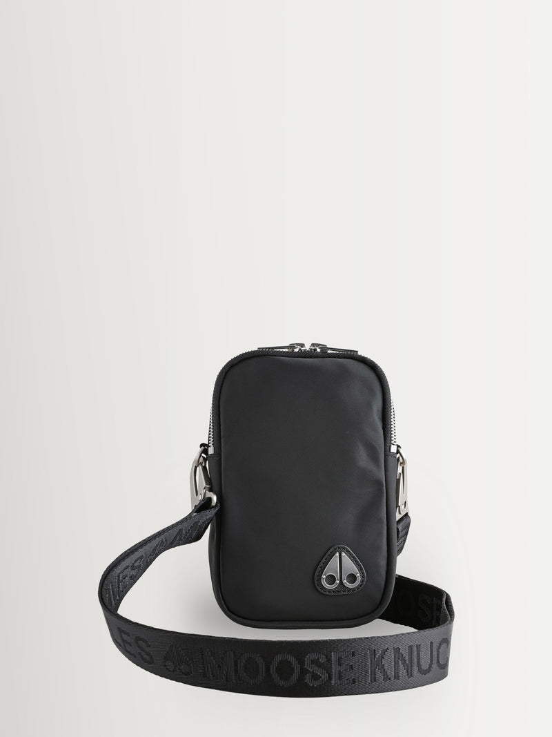 Moose Knuckles crossbody bag black The Dial Bag (British brand)