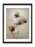 Graham & Brown delicate floral black frame wall art (British brand)
