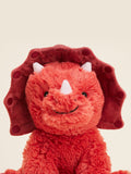 Warmies heatable soft toy Red Large Triceratops, imported from the UK