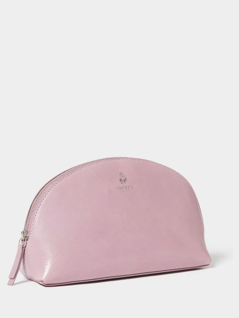 Osprey London Wentworth purple leather make up bag, UK version