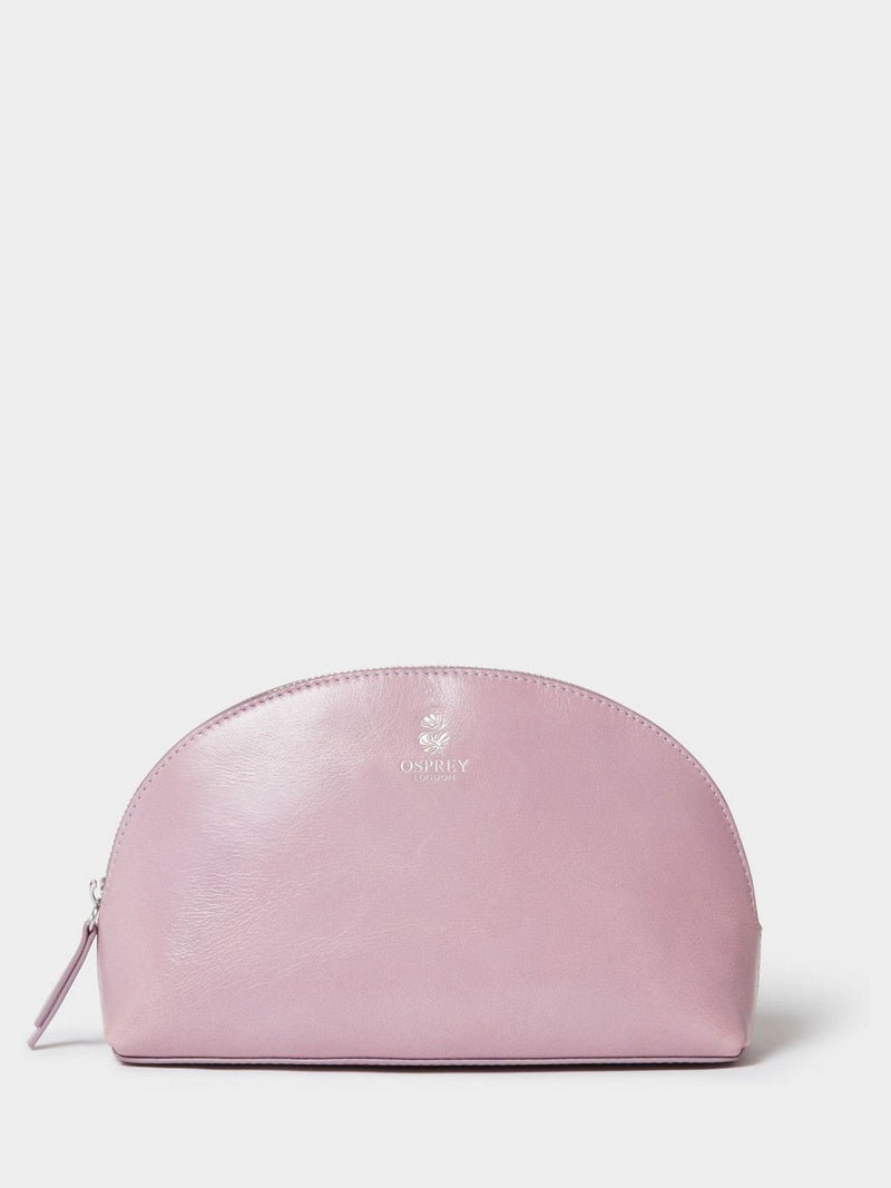Osprey London Wentworth purple leather make up bag, UK version