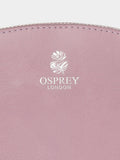 Osprey London Wentworth purple leather make up bag, UK version