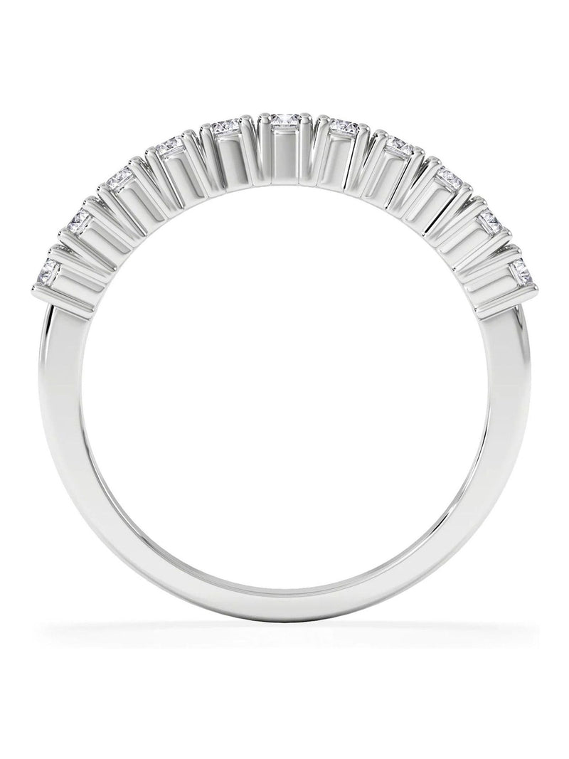 White Twilight 0.50ct lab diamond ring 9K white gold (British brand)