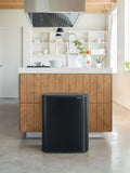 Brabantia Matt Black Bo Touch Bin 2 x 30L