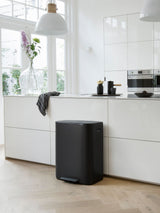 Next Brabantia Matt Black Bo Pedal Bin 60L- Buy online at McGrocer