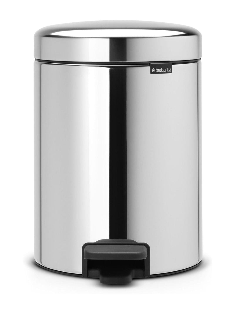 Brabantia Brilliant Steel NewIcon pedal bin 5L - British product
