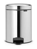 Brabantia Brilliant Steel NewIcon pedal bin 5L - British product