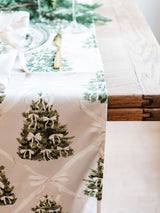 Avalon Home Cream Forest Cotton Table Runner 32cm x 230cm