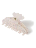 Aela cream resin rhinestone hair claw (British brand)