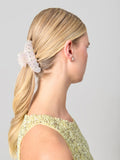 Aela cream resin rhinestone hair claw (British brand)
