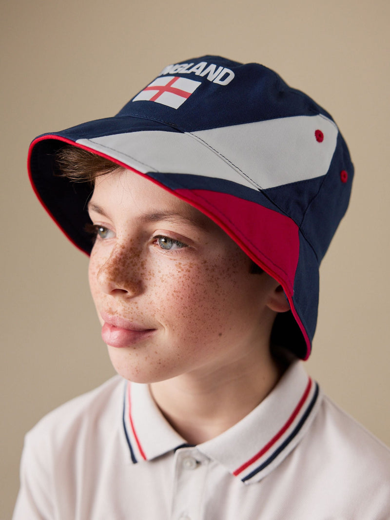 England bucket hat for kids FIFA 2026 navy - British product