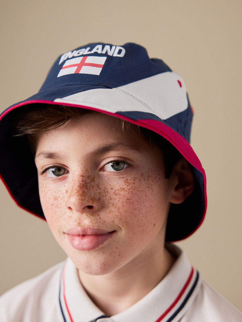 England bucket hat for kids FIFA 2026 navy - British product
