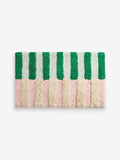 MADE.COM pink green stripe bath mat 50x80cm, imported from the UK