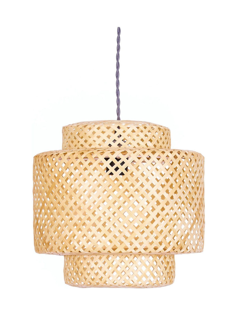 Dibor natural bamboo ceiling shade 30x30cm, UK version