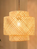 Dibor natural bamboo ceiling shade 30x30cm, UK version