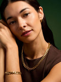 Accessorize gold tone hoop earrings 3 pack - British product