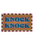 Oliver Bonas Multi Stripe Border Knock Knock doormat 43x73cm - British product