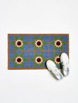 Next Oliver Bonas Multi Blue Star Tile Rectangular Doormat 43 x 73 cm- Buy online at McGrocer