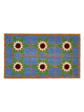 Oliver Bonas multi blue star tile doormat, imported from the UK