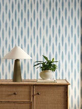 Next Scion Blue Kasuri Oakham 10M Wallpaper- Buy online at McGrocer