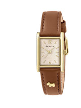 Next Radley Gold Plated Leather Strap Watch - Cognac- Buy online at McGrocer