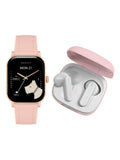 Radley Series 56 smartwatch with rose gold case and blue silicone strap, imported from the UK