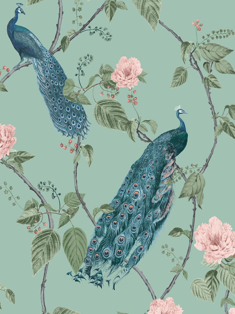 Graham & Brown Aqua Resplendence wallpaper 10m, imported from the UK
