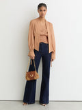 Reiss Natural Lori raffia-effect leather shoulder bag, imported from the UK