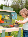 Smoby Green Life mud kitchen with 11 accessories, outdoor toy (British brand)