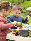 Smoby Green Life mud kitchen with 11 accessories, outdoor toy (British brand)