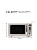 Haden putty coloured microwave oven 20L 800W - British product
