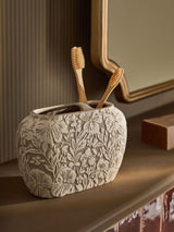 Next Cream Natural Floral Ceramic Toothbrush Tidy- Buy online at McGrocer