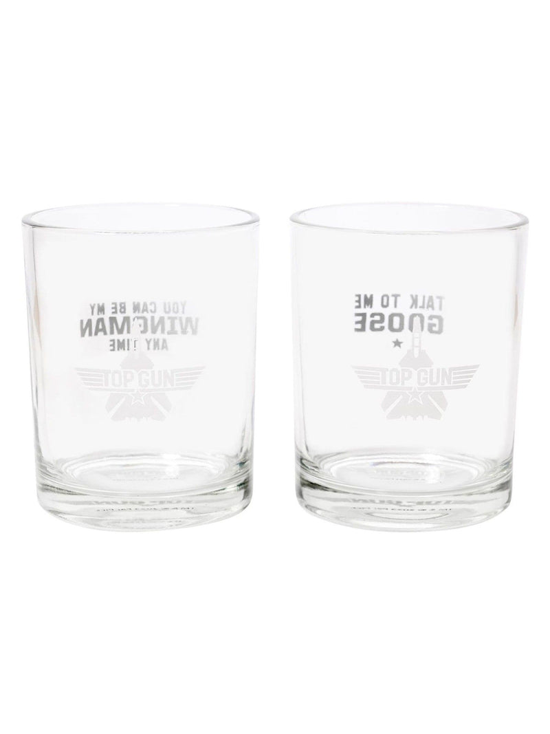 Widdop Set of 2 Clear Top Gun Whisky Tumblers