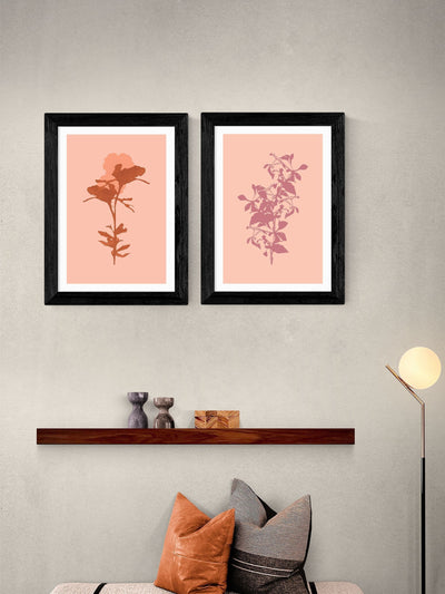 Next Cartissi Set of 2 Black Floral Silhouette Wall Art Prints- Buy online at McGrocer