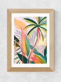 83 Oranges oak tropical jewels wall art print - British product